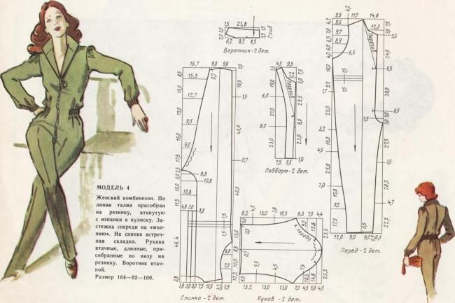 Пример выкройки костюма