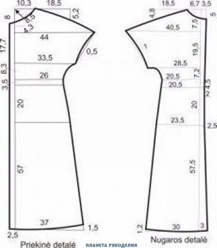 Чертеж туники для начинающих