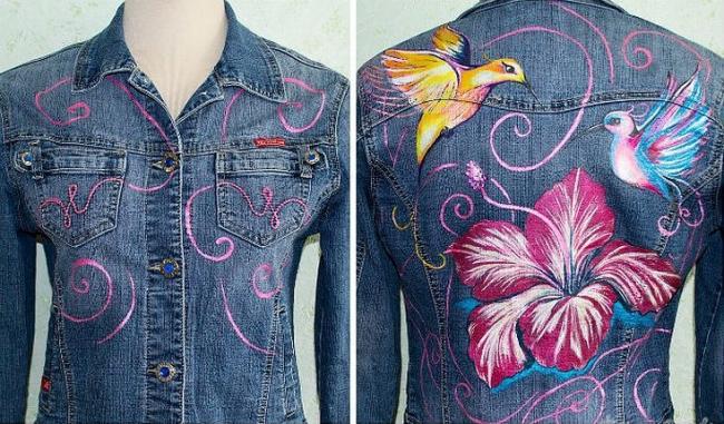 Удачными для росписи являются ткани из натуральных материалов