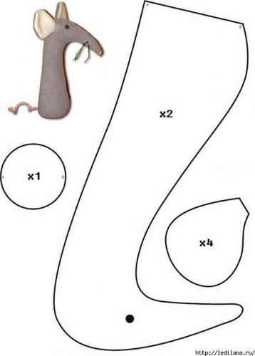 Крыска-Лариска – выкройка