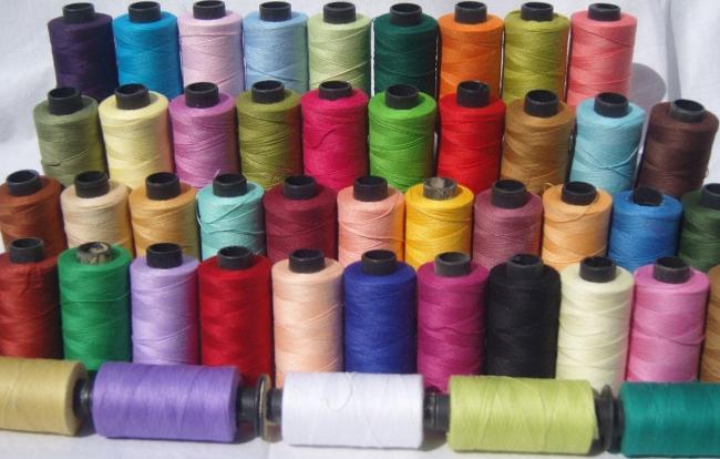 Расцветка хб пряжи