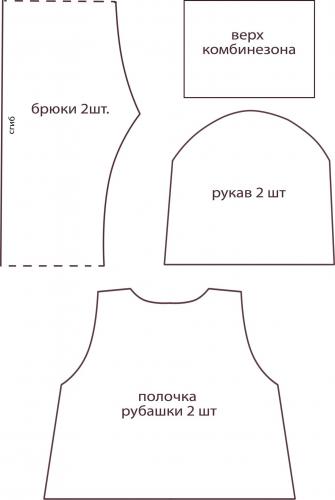 Выкройка комбинезона