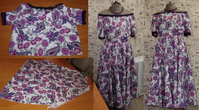 Платье из цельного куска ткани