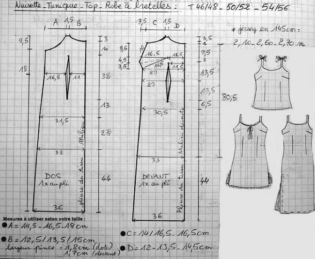 Платье сорочка выкройка