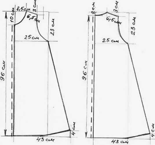Выкройка платья