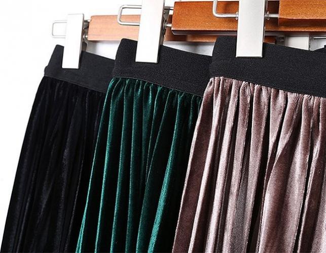 Пример плиссированного бархата