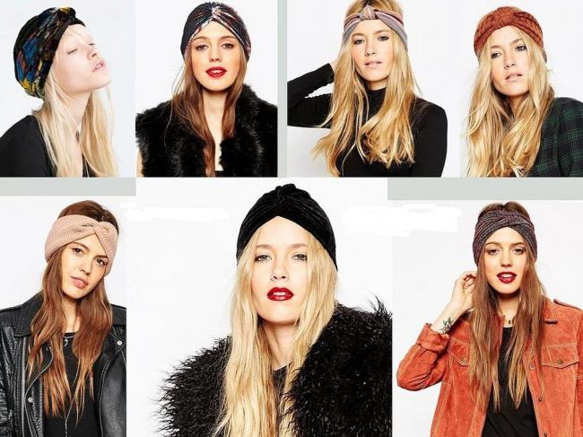 Зимние повязки на голову