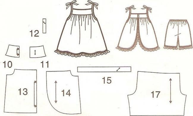 Выкройка пышного девчачьего платья