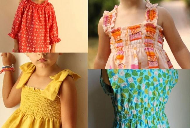 Применение на детских сарафанах и платьях