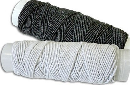 Черный и серый спандекс в натуральной оплетке