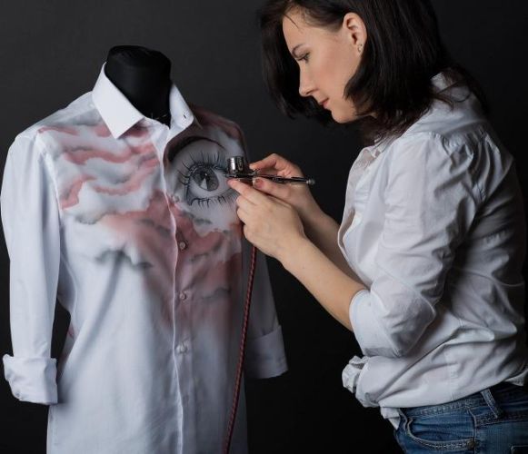 Роспись по ткани аэрографом