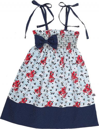 Летнее платье для девочки на бретелях