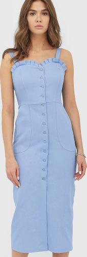 Прямая модель из хлопка с пуговицами спереди