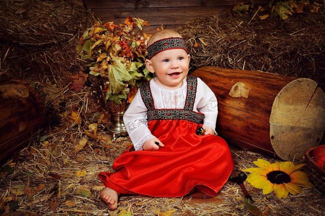 Летнее платье в древнерусском стиле