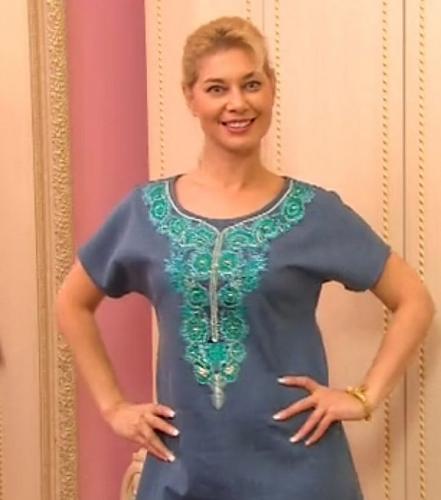 Шитье от Никишичевой: платье с аппликацией