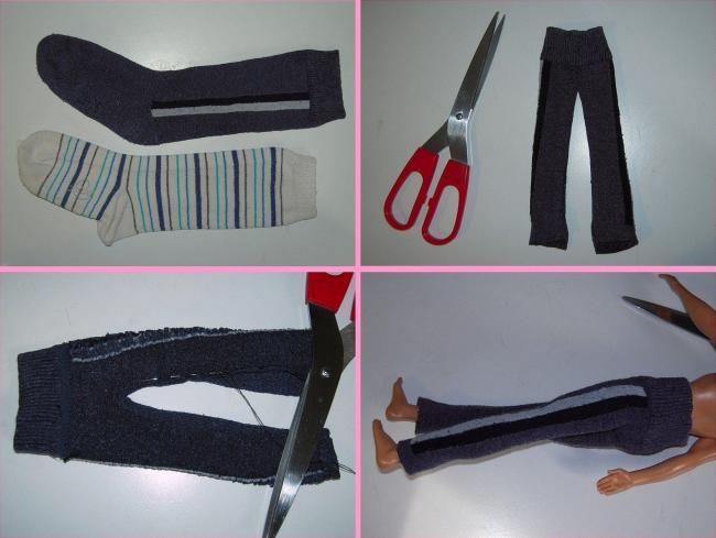 Спортивный костюм из носков