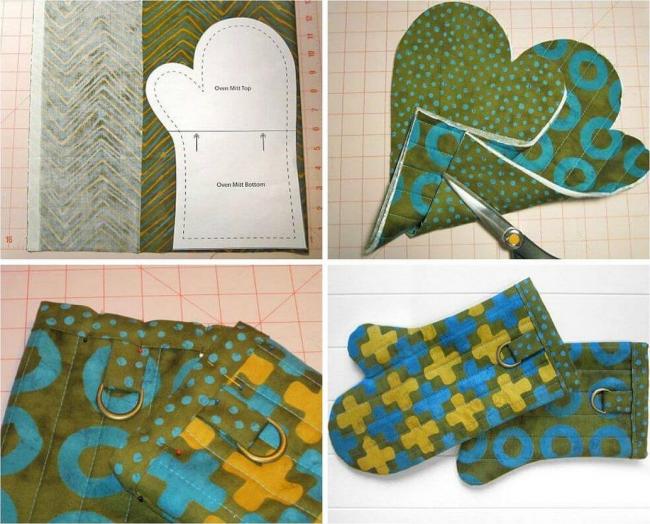 Процесс изготовления варежек