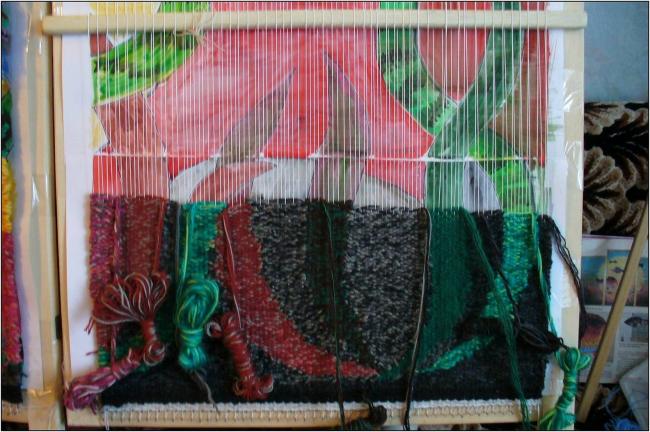 Как плетут гобелен