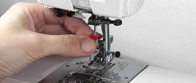 Установка двойной иглы