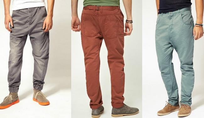 Брюки банан мужские