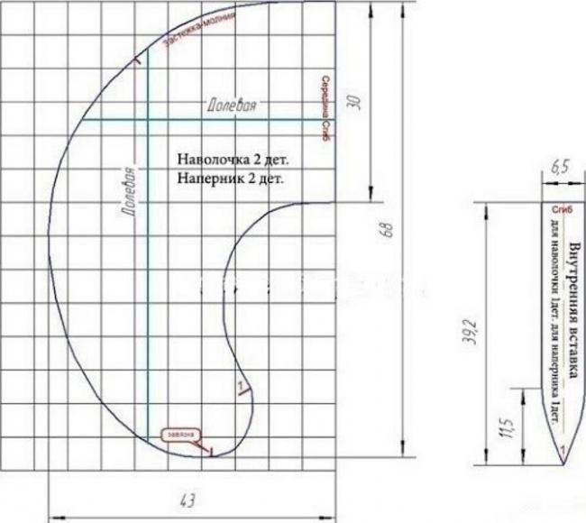Заготовка на бумажной основе для выкройки