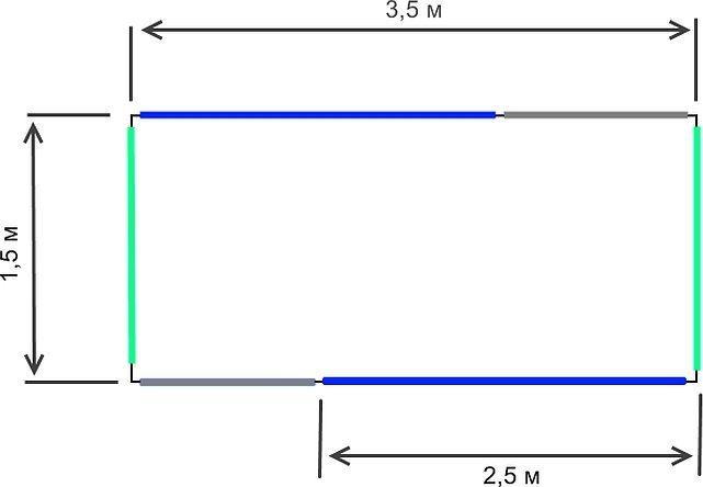 Чертеж гамака-палатки