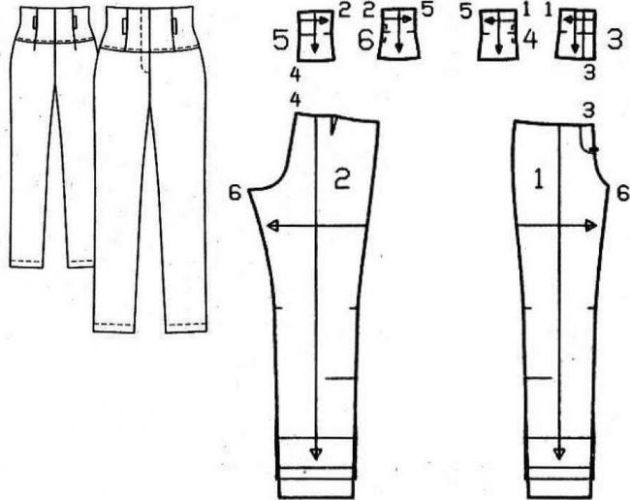 Схема создания спортивных штанов