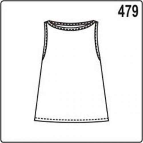 Схема блузки-трапеции