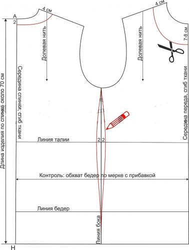 Пижамный топ выкройка