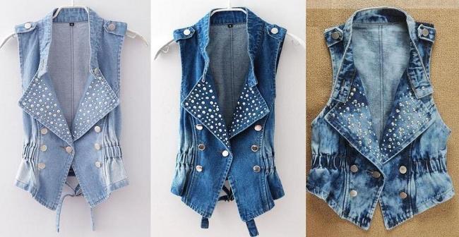 Джинсовый жилет