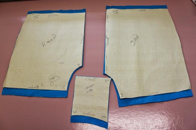 Перенос выкройки на ткань