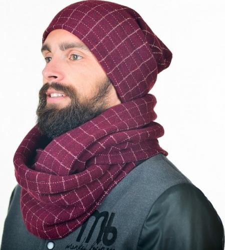 Мужской трикотажный снуд