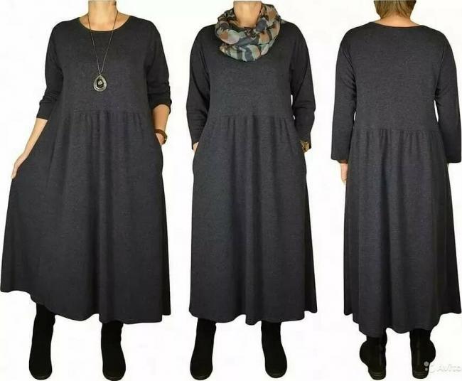 Платье в стиле бохо для полных