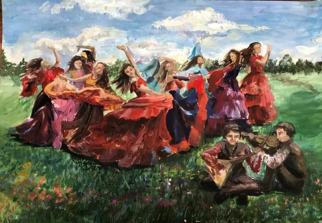 Яркие многослойные цыганские юбки стали прообразами современных в стиле бохо-шик