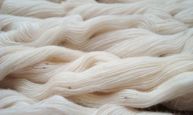 Хлопчатобумажное волокно в увеличенном виде