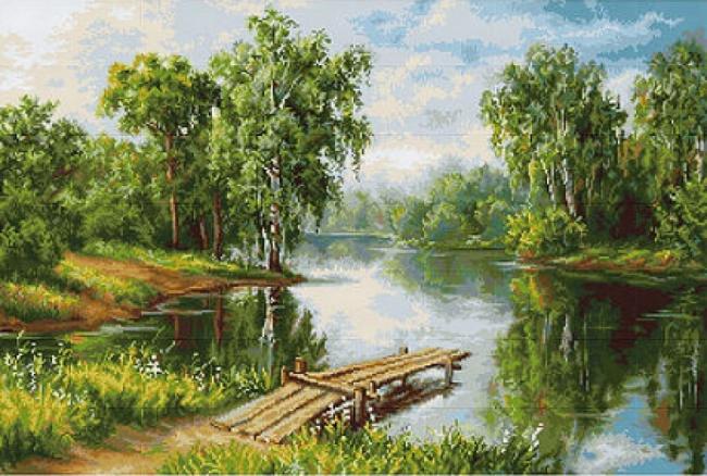 Пейзажи – самая востребованная направленность при выборе изображения для вышивания