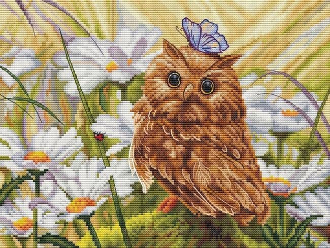 Сова во французской технике