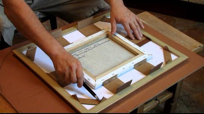 В процессе изготовления