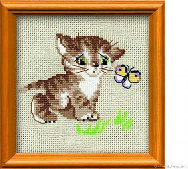 Вышивка крестиком только с рамкой