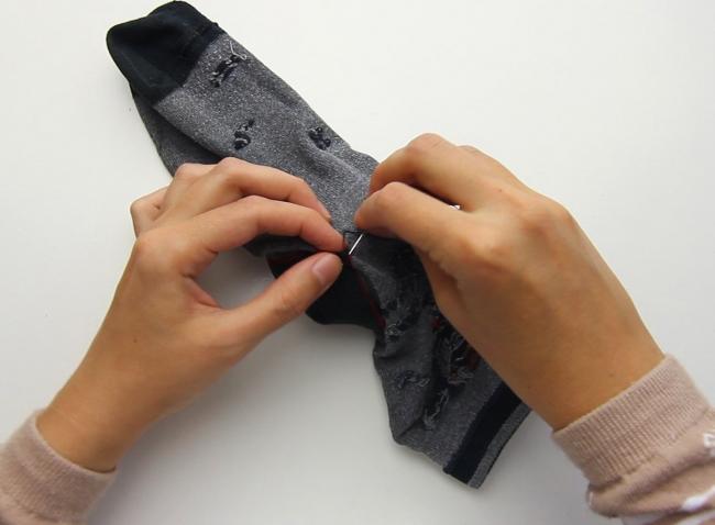 Штопка носка