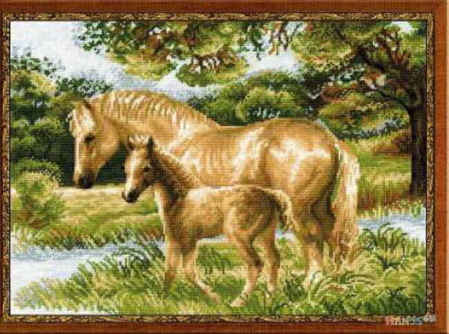 Сложная схема «Лошадь с жеребенком»