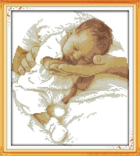 Вышивка младенец