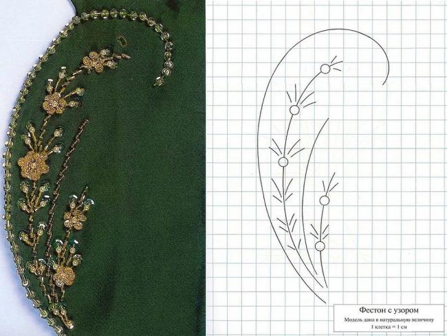 Фестон с узором