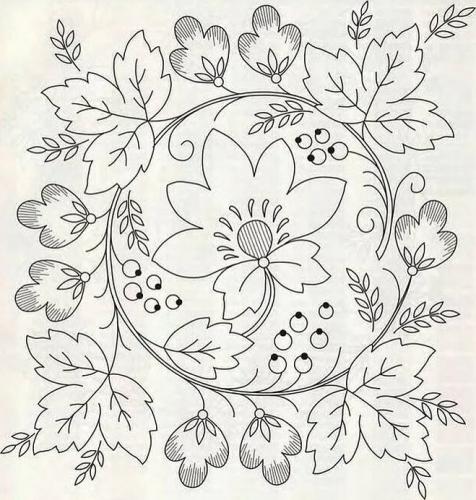 Схема осенних цветов