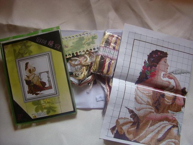 Небольшой набор для вышивания крестиком