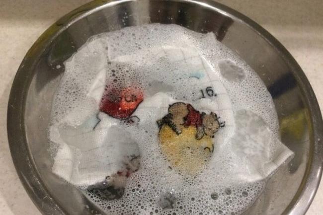 Стирка канвы