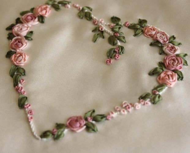 Сердечко на шелке