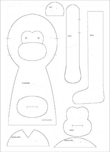 Выкройка в стиле Тильда