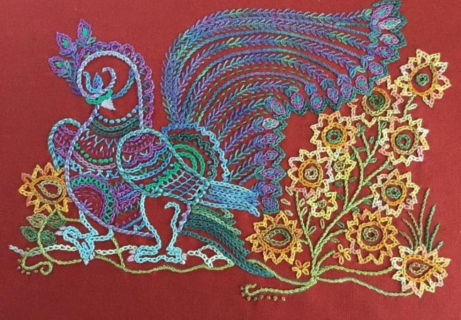 Работа тамбурным швом