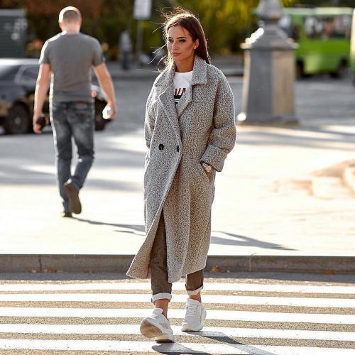 Сочетание стилей с пальто оверсайз